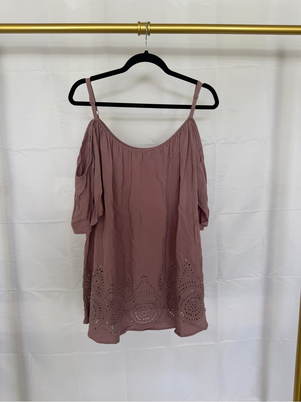 Plus size off the shoulder top